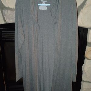 Xhilaration Charcoal Open Front Cardigan
